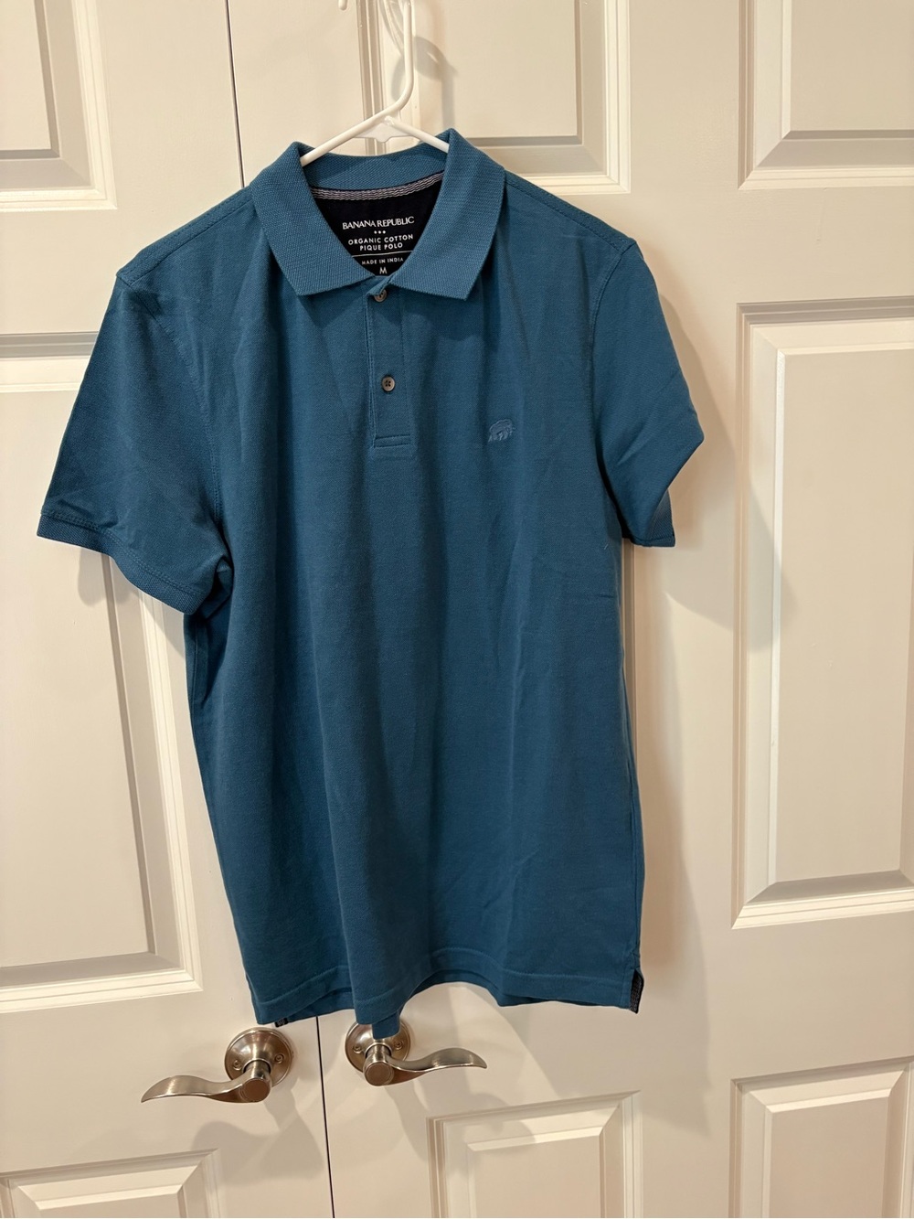 Banana Republic Factory, Teal Pique Polo Shirt - Men's, Size M